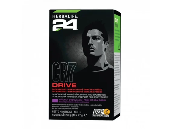 H24 CR7 DRIVE - acai elektrolytický nápoj, vrecká 10 x 27 g