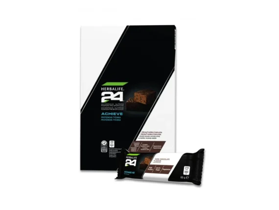 H24 ACHIEVE Proteínové tyčinky - horká čokoláda, 6 x 60 g