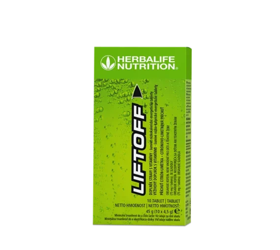 LiftOff® Šumivý energetický nápoj - citrón (10 šum.tabletiek)