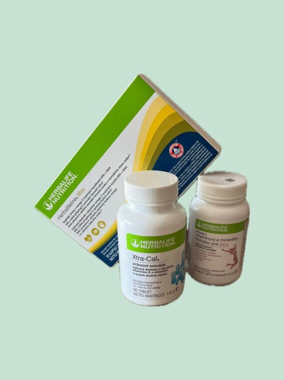 Herbalife akciový balíček - vápnik, omega, multivitamín ženy/muži