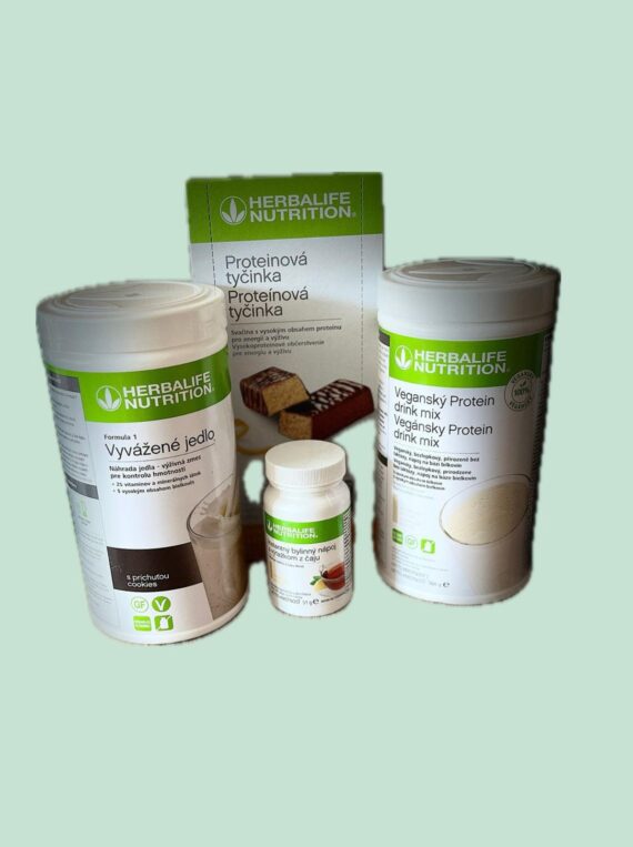 Herbalife akciový balíček - Herbalife F1, proteín - VEGAN, čaj a tyčinky