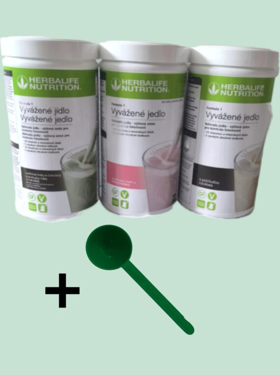 NOVÉ Herbalife akciový balíček - 3x Formula F1- vyvážené jedlo od 500g s odmerkou zdarma